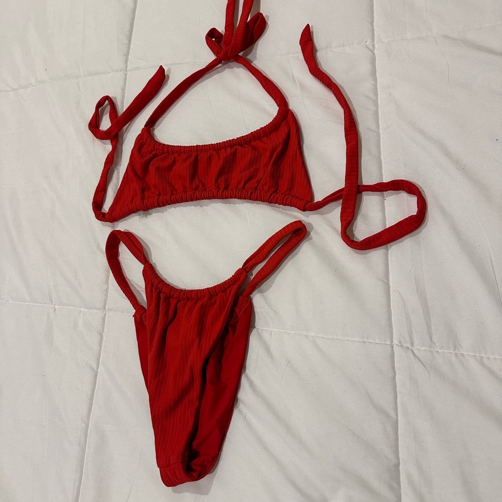 Poema Red Bikini Set